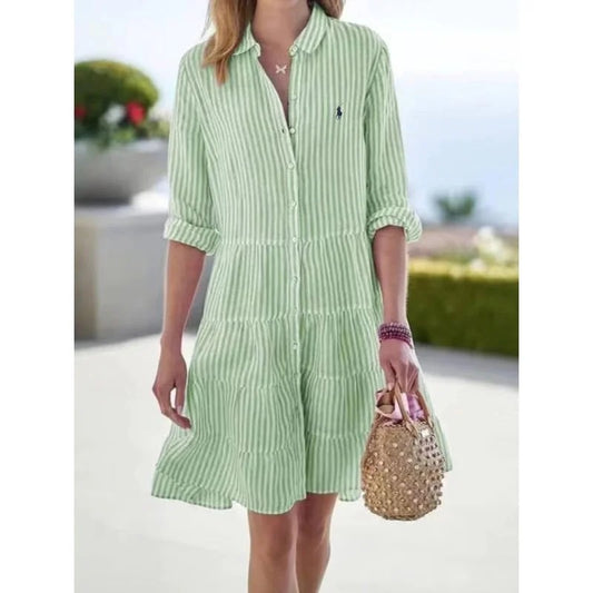 Relaxed Linen Women's Shirt Dress